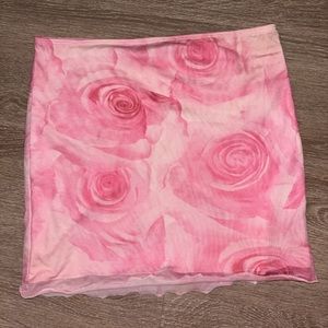 Pink edikted mini skirt